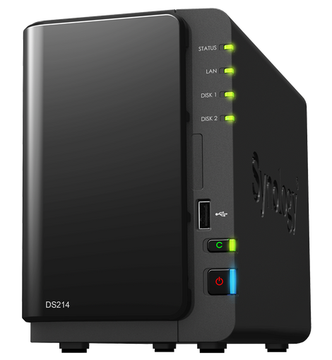 Synology DS214 DiskStation 2-Bay Pre-Configured Storage (NAS)